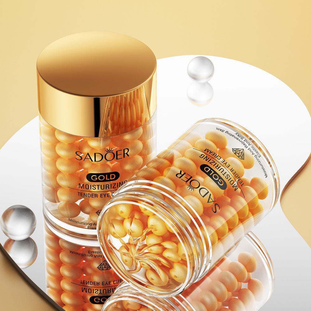 Gold Capsule Eye Cream Moisturizing Eye Care Serum Rejuvenating Smoothing Elastic Skin Under Eye Skincare