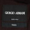 GIORGIO ARMANI Overall handle tailored jacket 44 Brown Ancon Men's Used