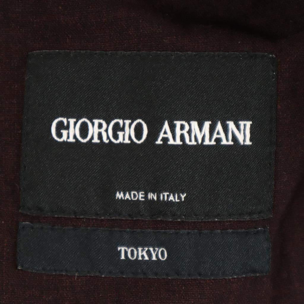 GIORGIO ARMANI Overall handle tailored jacket 44 Brown Ancon Men's Used