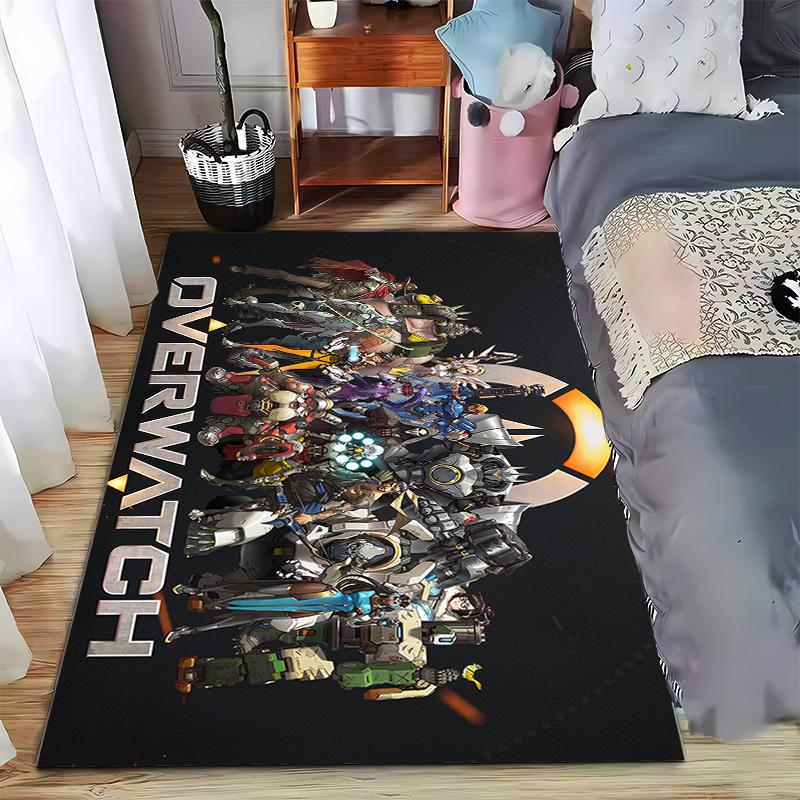 

Overwatch full collection printed flannel carpet, non-slip, suitable for bedroom, living room, and children s room decoration 40x60cm( 15x23in )