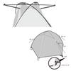 BUNDOK Touring Tent BDK-18, Dome-Shaped, Compact Storage with Storage Case, for 1-2 People