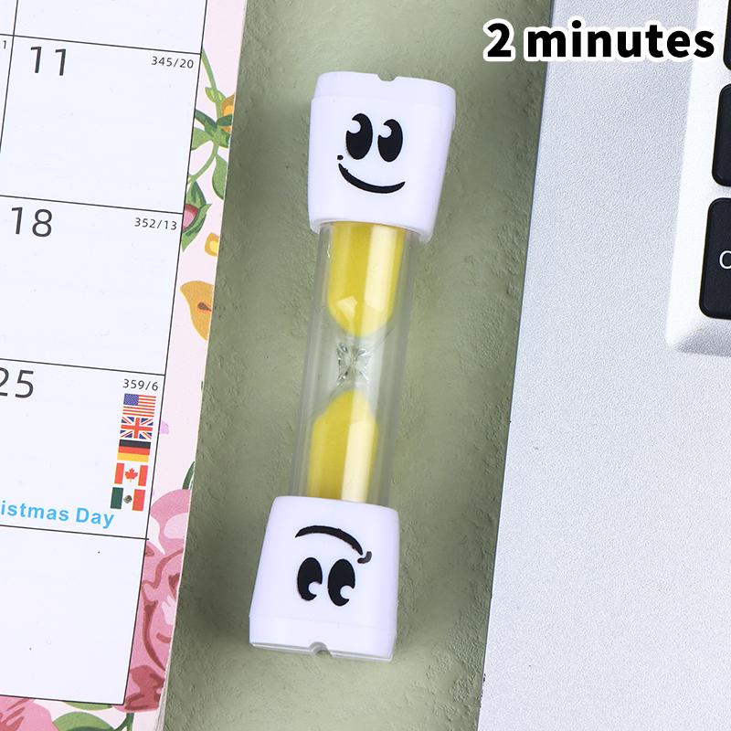2Minute 3Minute Kids Big Eye Sand Timer for Tooth Brushing Visual Learning Time Management Bathroom Essential