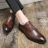 Módní pánské boty Brogues Business Pánské kožené boty Ležérní boty Oxfords pro muže