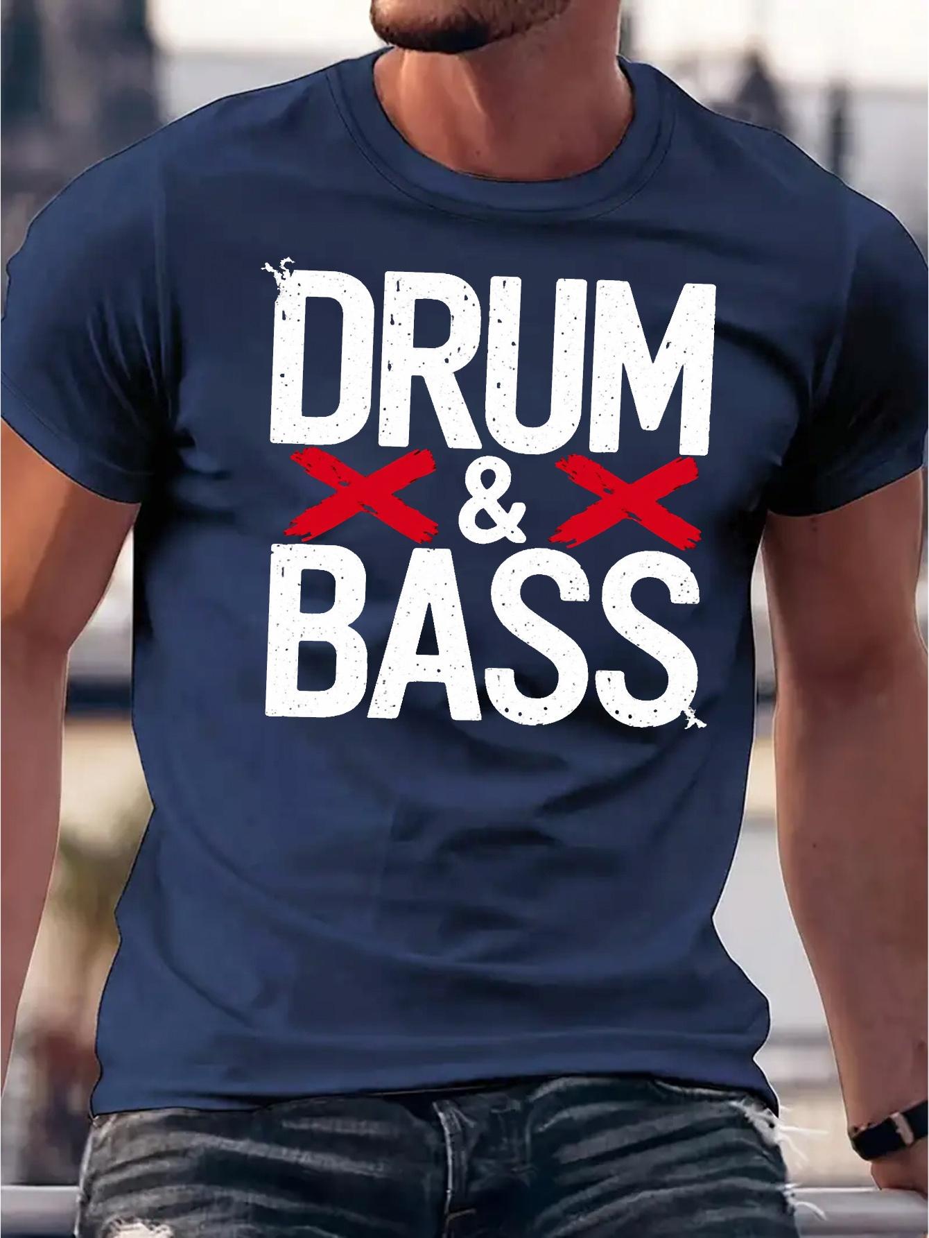 lie 723 Music Graphic T-shirt - Drum & Bass Print Tee L