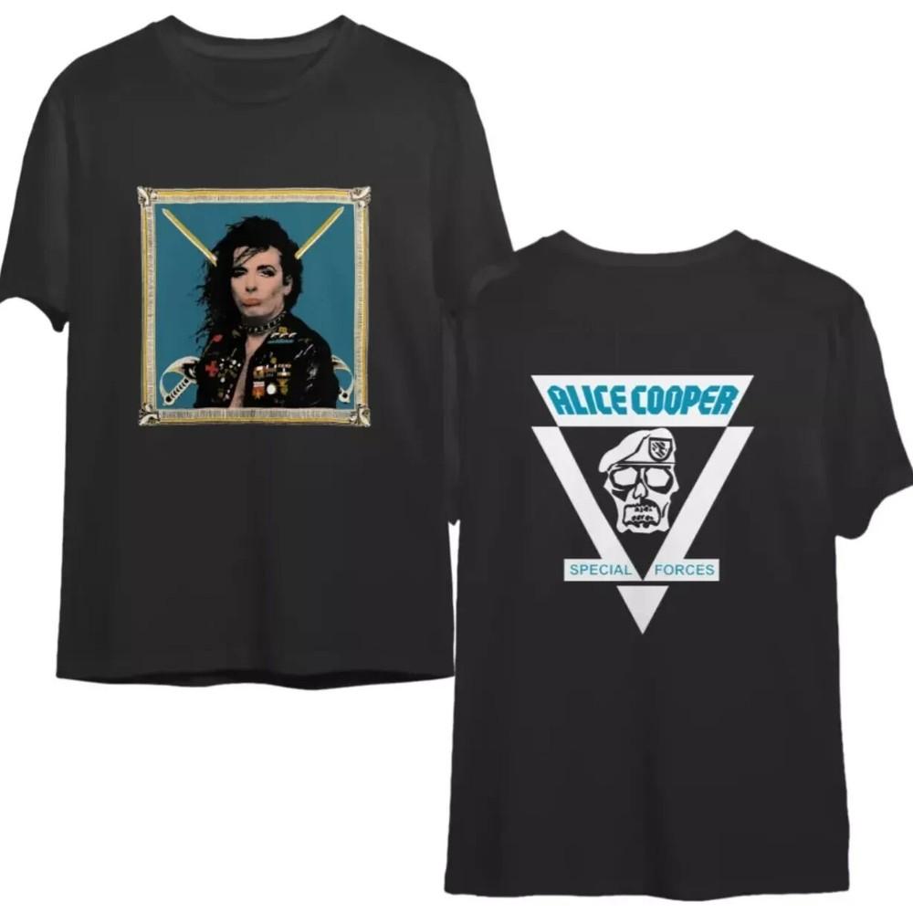 Vintage Alice Cooper 1981 Special Forces T-shirt, 2 Sided T Shirt Unisex T-Shirt XL