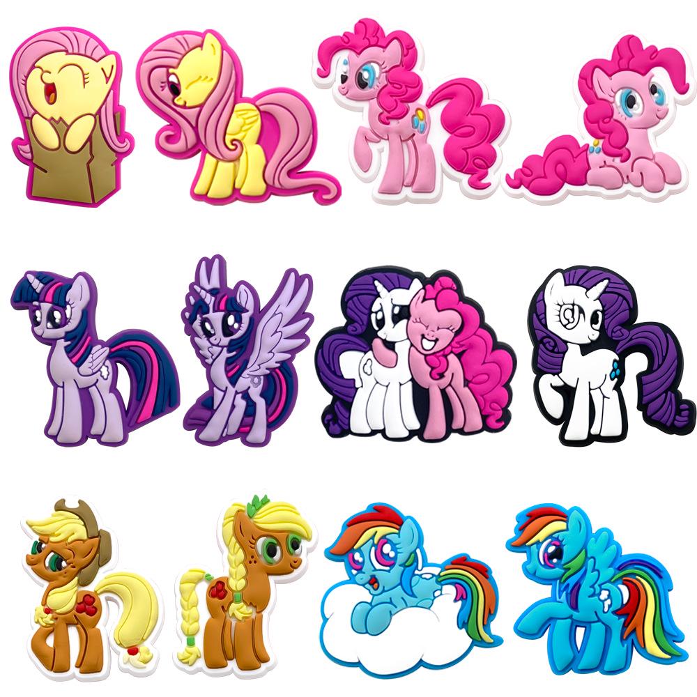 My Little Pony Clog Charms - Soft PVC Rubber Shoe Accessories