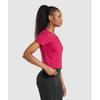 Gymshark Block Crop Top Build Pink B7a1s Kb7b
