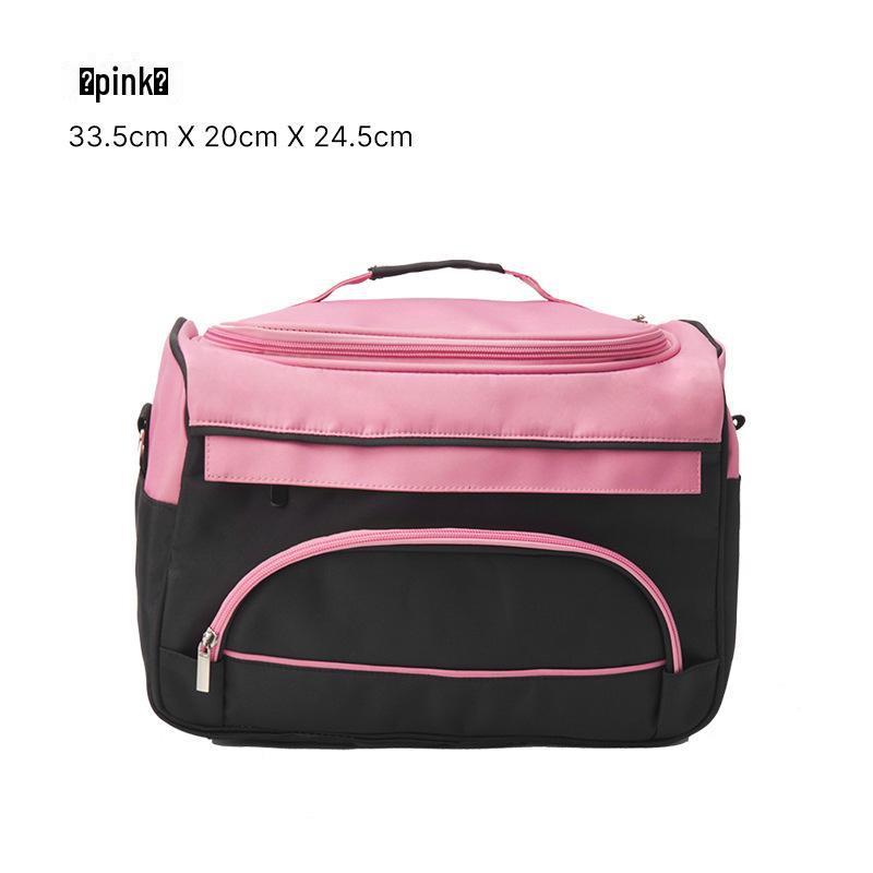 Portable Black Beauty Makeup & Scissors Storage Bag for Hairdressers