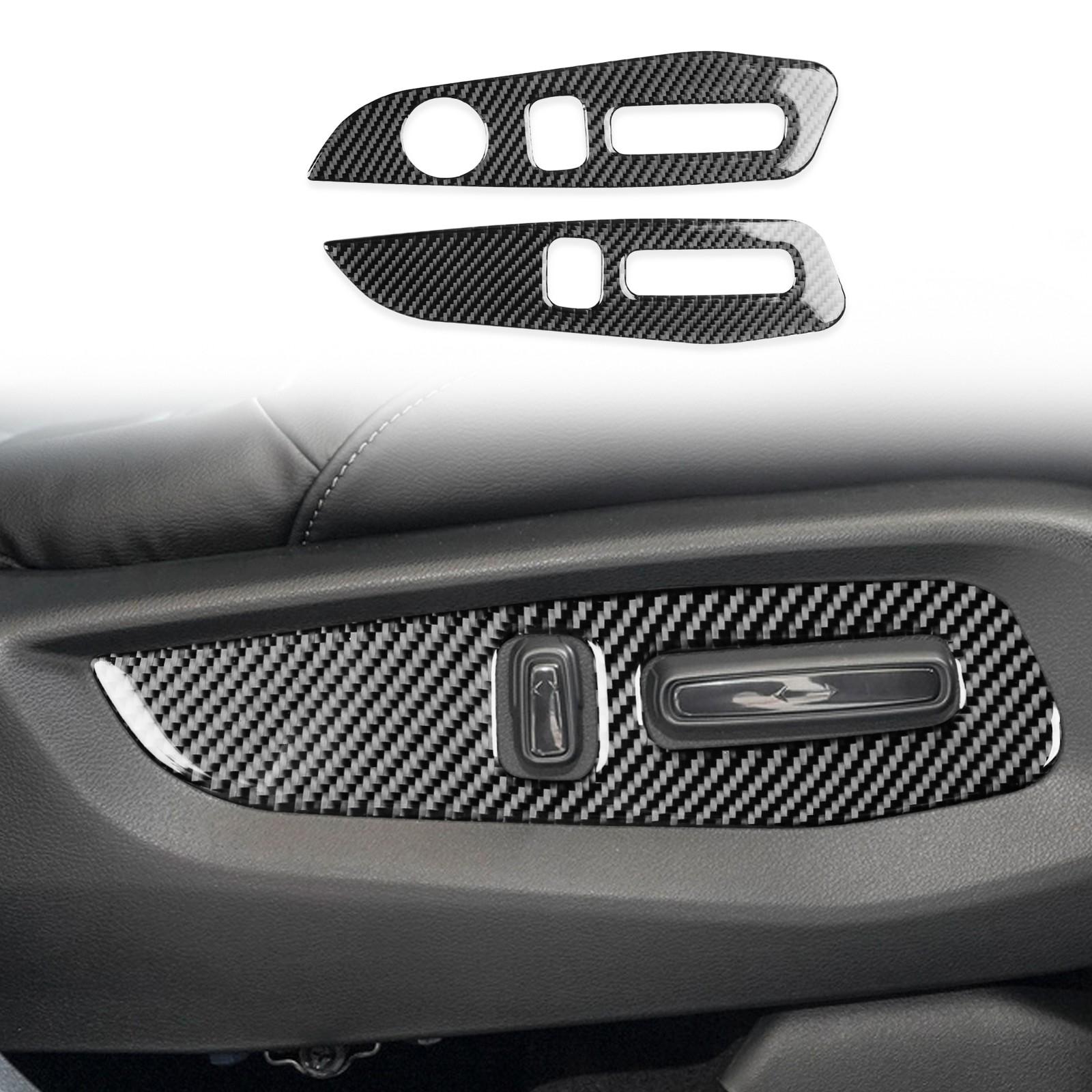 Carbon Fiber Electric Seat Adjust Handle Button Panel For Honda CR-V CRV 17-21
