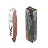 Stainless Steel Corkscrew Wine Key Beer Bottle Opener Foil Cutter Wood Handle Openers Waiters Wine Knife Corkscrews Sommelier