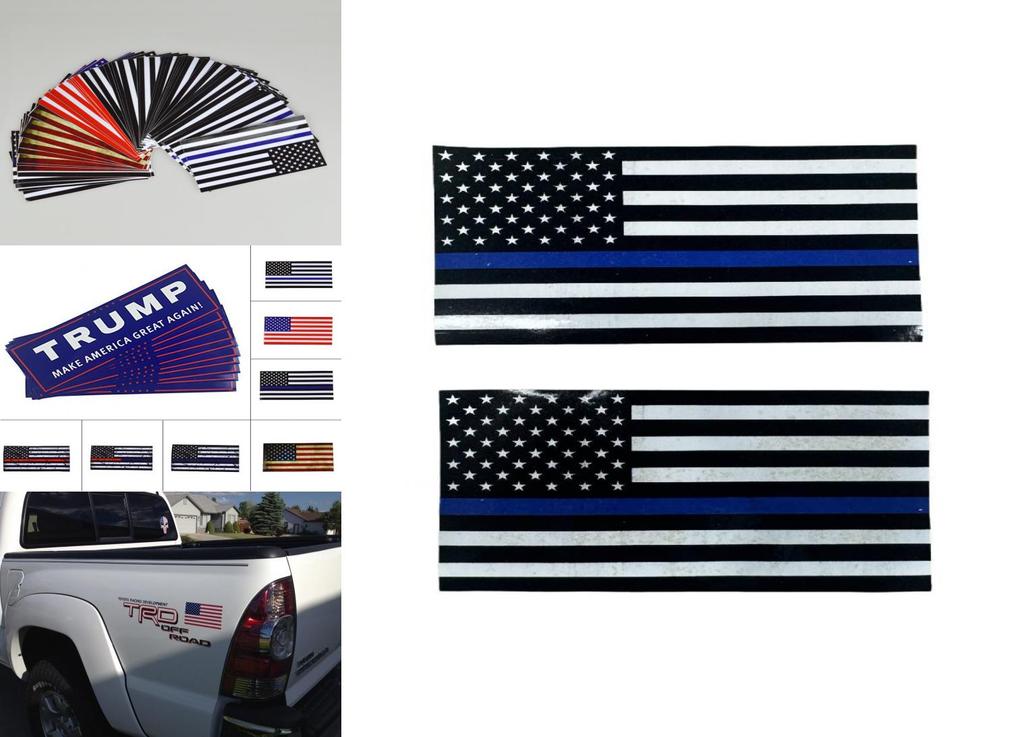 Us Flag Car Sticker Pvc Reflective Decal For Vehicle Decor And Customization