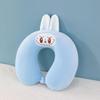 Customizable Cartoon Embroidery U-Shaped Memory Foam Neck Pillow for Travel & Home