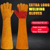 Lengthen 60cm Work Safety Gloves Comfortable Leather Working Gloves  Farms