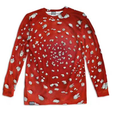 Fashion Women s T-Shirt Fashion 3D Printed Wave Long Sleeve T-Shirt Men s Round Neck Long Sleeve Men s T-Shirt Large Casual Women s Clothes T-Shirt XXS