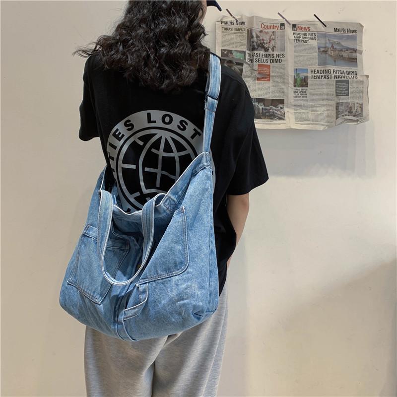 Denim Bag Women's Crossbody Bag Large Capacity Shoulder Bag