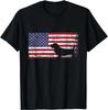Basset Hound American Flag I Love My Basset Hound Unisex T-Shirt