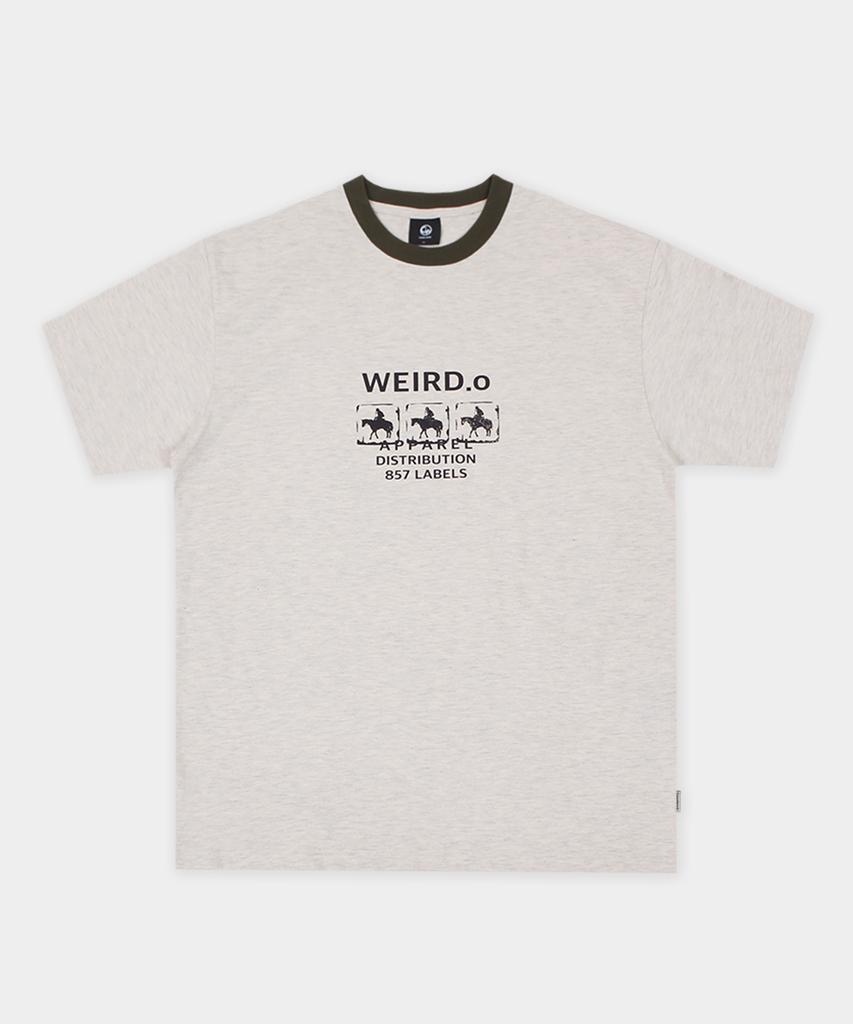 CAMEL WORK Wealdo Ringer Short Sleeve T-Shirt (Oatmeal)