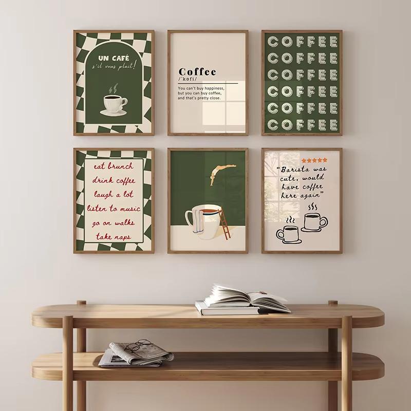 Funny Coffee Diver Art Poster New Wave Kitchen Tea Bar Wall Art Decoration Coffee Shop Wall Decor Home Office Decor Perfect Gift