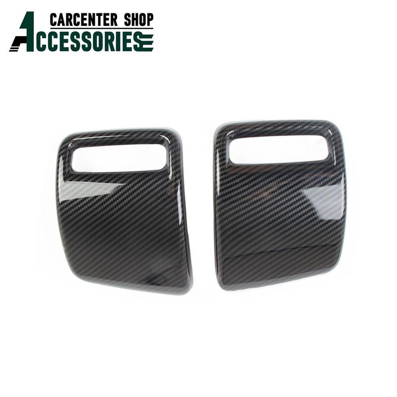 Carbon Fiber Rear Taillight Tail Light Lamp Cover Trim Frame 2 Pcs for Dodge Ram 1500 2018-