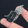 Daughters Day Sale 925 Sterling Silver Black Tourmaline Rough Stone New Pendant