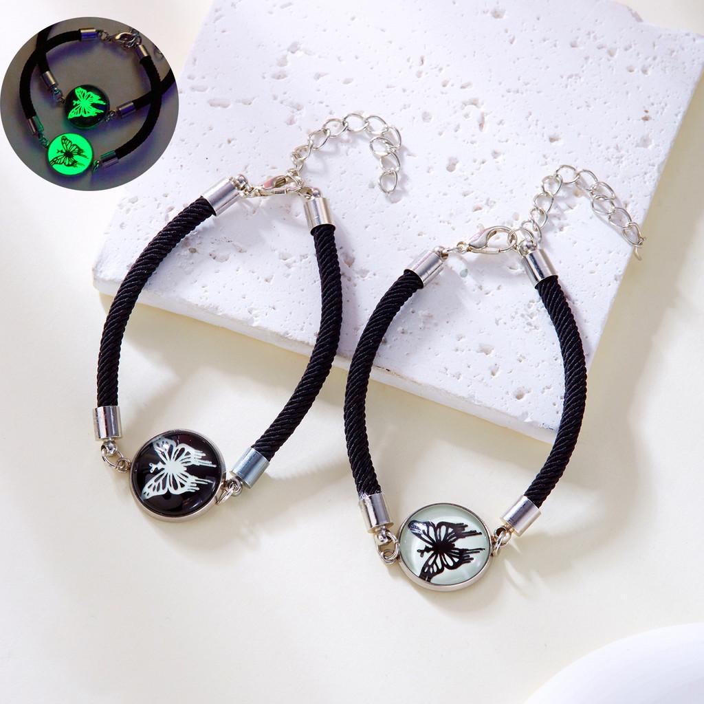 Luminous Handwoven Couple Bracelet Fashion Jewelry For Love Gift