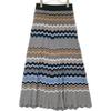 Adore 531-2172323 Multicolor Triangle Border Knit Skirt Skirt 38 multicolorUsed