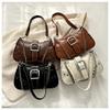 Retro Minimalistische Schultertasche 2026 Neue Mode Trendige Weiche Kunstleder Achseltasche für Damen Pendler Umhängetasche KTB