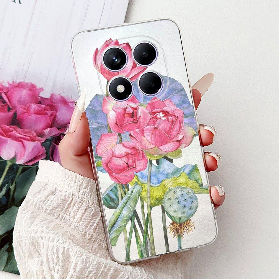 For Xiaomi Redmi Note 14 Pro 5G Case 2025 New Stylish Flower Soft Silicone TPU Phone Cover For Redmi Note 14 Pro+ Plus Protector