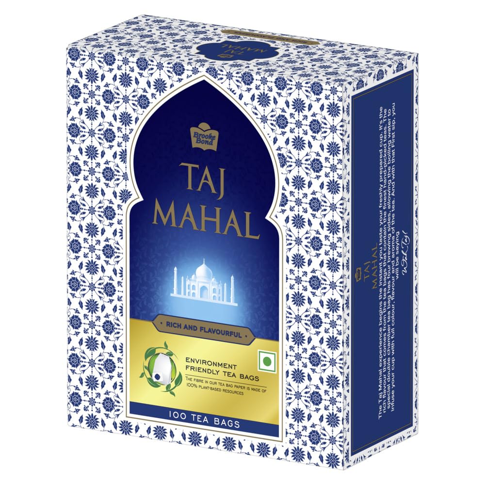 Taj Mahal Tea Bags 100 pcs|Rich and Flavourful Chai - Premium Leaf Tea