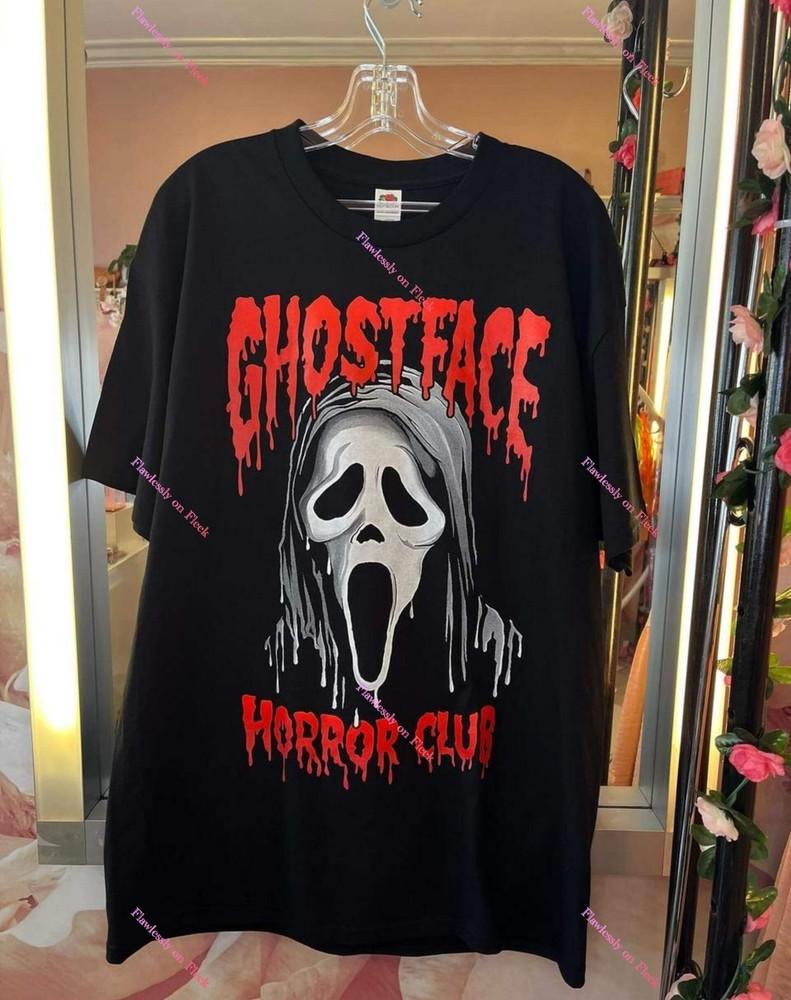 

Хэллоуинская футболка с принтом Ghostface Horror Club Унисекс S