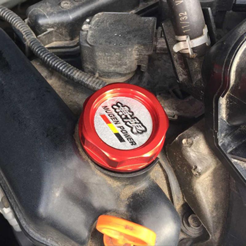 Automobilio modifikuoti bako dangteliai MUGEN kuro dangtelis Honda alyvos dangtelis Civic Fit aukštai temperatūrai atsparus aukštam slėgiui alyvos dangtelio kuro filtras