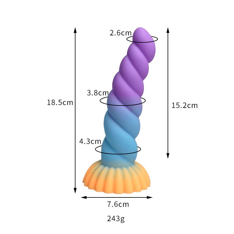 Thousand Hundred Fun Silicone Dildo - Female Erotic Toy for Anal Insertion & Masturbation