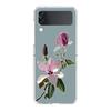 Art Flower Phone Case For Samsung Galaxy Z Flip 7 6 5 4 3 For Samsung Flip7 Flip6 Flip5 Shockproof Dustproof Hard Folding Cover