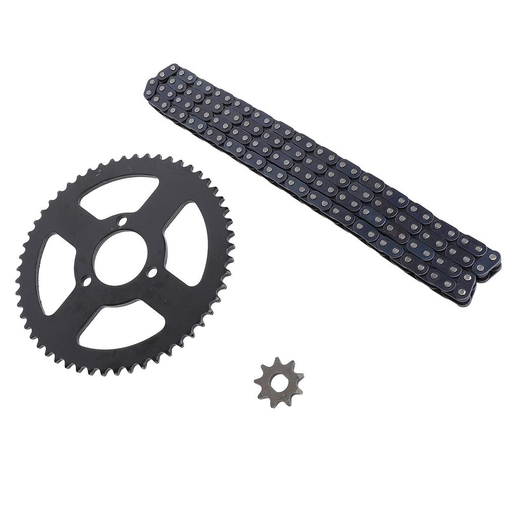 T8F Front and Rear Sprocket and Chain Kit Steel 9T 10MM Front 54T 35MM Rear Sprocket 120 Drive Links Chain Set for Motorcycles