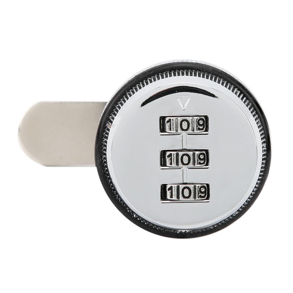3‑Digit Combination Cabinet Lock Zinc Alloy Password Locks Home Security Supplies for DrawersSilver