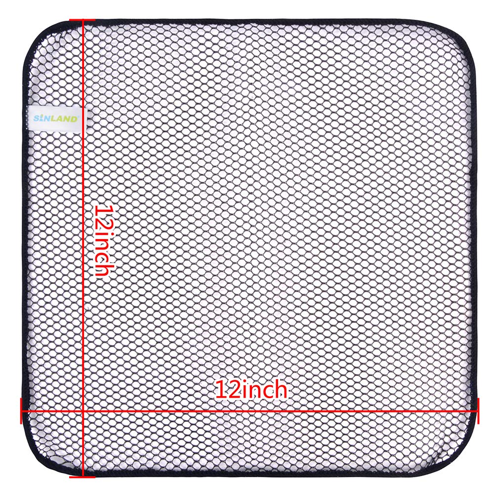 Hot Sale SUNLAND Household Netted Dish Cloths Washing Dishes Scrubber Kitchen Mesh Dishcloth Fast Drying 6 Pack 12Inx12In White