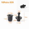 10Pairs Screw Clip Speaker Grill Pegs Kit DIY Plastic Audio Speaker Buckles Pin Type Ball Socket Net Cover Buckles