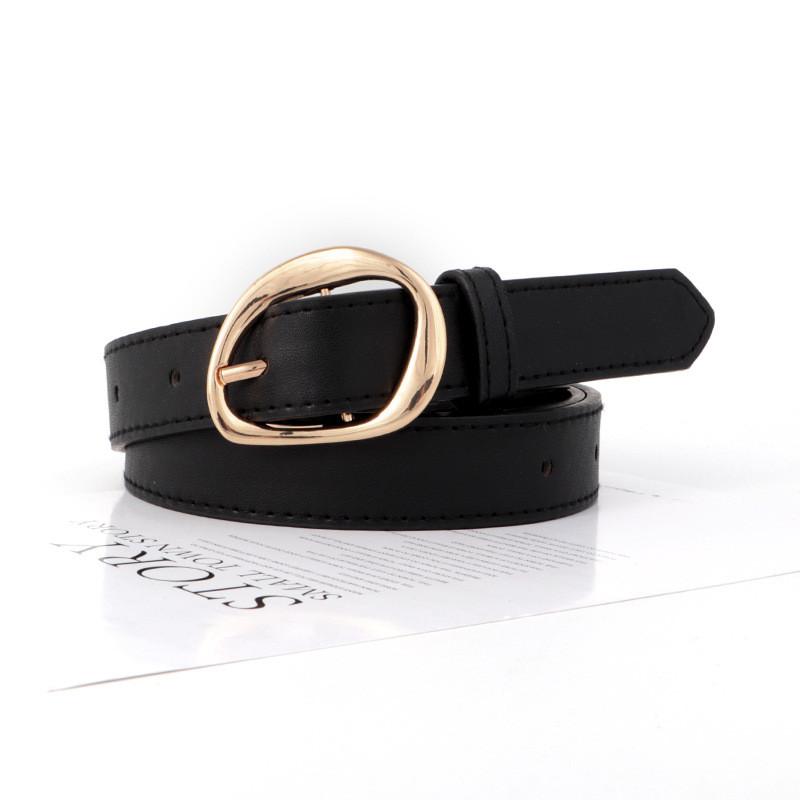 Belt Leather Vintage Women Versatile Decorative Waistband Casual Jeans Strap