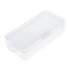 Plastic Storage Box Rectangular Transparent Digital Electronic Accessories Fall Resistant Box with Flip Cover
