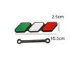 ABS Car Three-color National flag Grille Emblem Mesh Slotted Grill Auto Badge Accessories