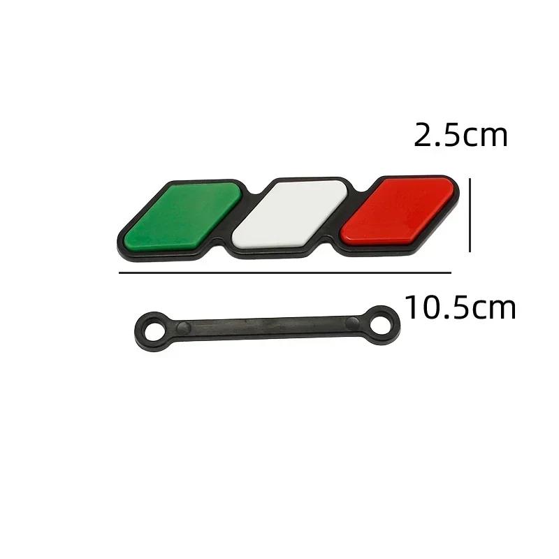 ABS Car Three-color National flag Grille Emblem Mesh Slotted Grill Auto Badge Accessories