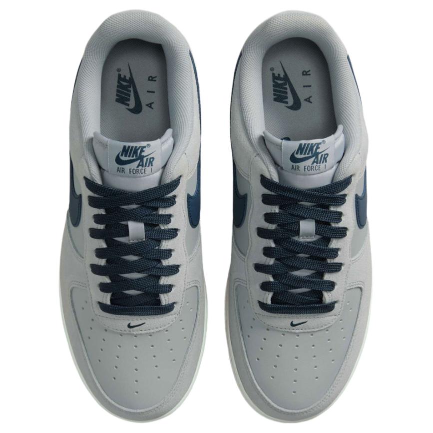 Nike Air Force 1 07 LV8 Lys Røygrå Marineblå Herre Sneakers Armory-Navy Gummi-Lys-Brun IB6388-003