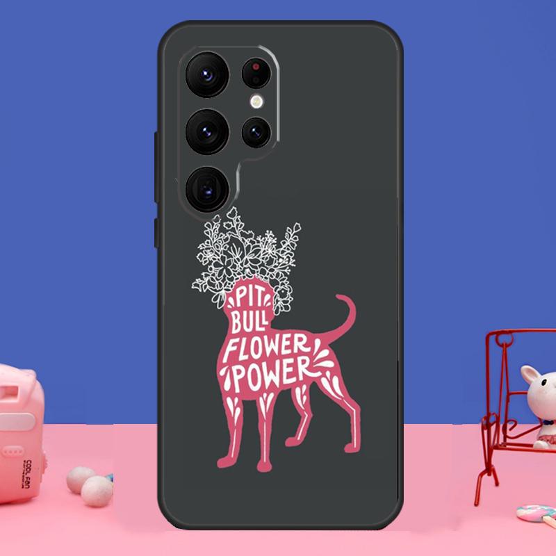 Pit Bull Lovely Pet Dog Pitbull Case For Samsung Galaxy S23 S22 S24 Ultra S8 S9 S10 Plus Note 10 20 Ultra S20 S21 FE Cover