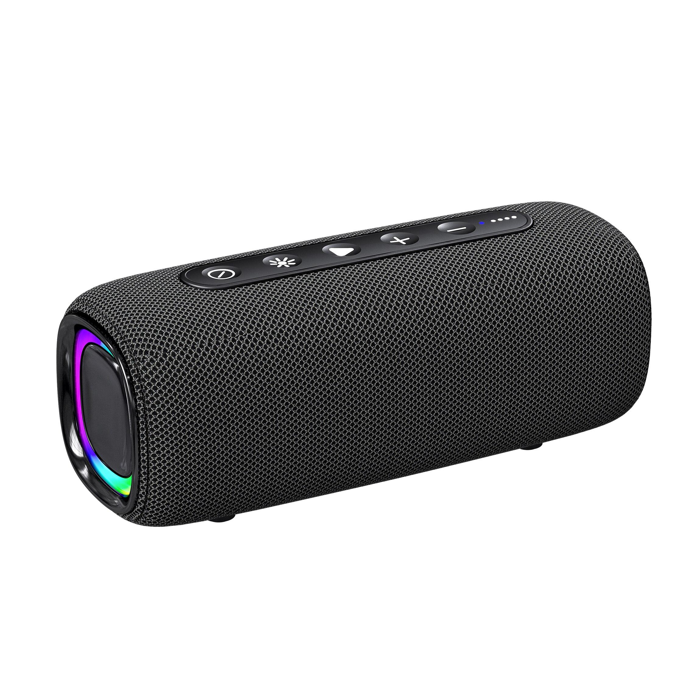 

20W Wireless Bluetooth Speaker EBS608 Hifi Boombox Bluetooth 5.3 Powerful Bass RGB LED Light TF Card USB disk Play Long Playback Time for Music чорний