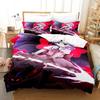 3D Touhou Project Remilia Scarlet Bedding Set Cartoon Anime three-piece set Adult Kid Bedroom Duvet cover Sets 3D Kawaii Girls