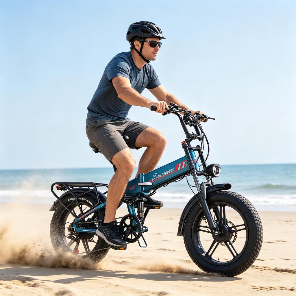 RANDRIDE YX20M-2,Städtisches Elektrofahrrad,doppelte 1000W Motoren,48V 20Ah Akku,20x4-Zoll Reifen,7-Gang-Schaltgetriebe.
