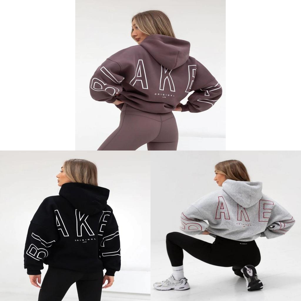 Sweat à capuche imprimé style Hip Hop pour femme en polyester épais pour un style décontracté de rue