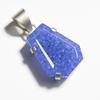 Natural Purple Tanzanite CERTIFIED 40 Ct Sterling Silver Fancy Gems Pendant AI-117-NS