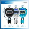CREPHA Stopwatch Waterproof Countdown Timer Lap Time Split Time Measurement with Strap Clear