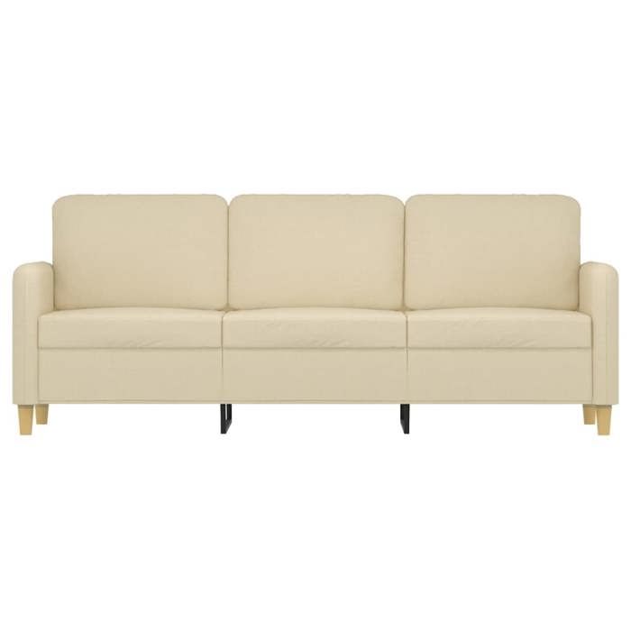 VidaXL 3-Seater Sofa Cream 180 Cm Fabric 359488